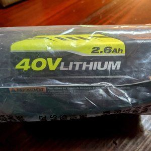<New > RYOBI 40V Lithium 2.6Ah battery